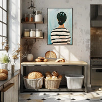 Striped Reflections Abstract Poster Wall Art Print