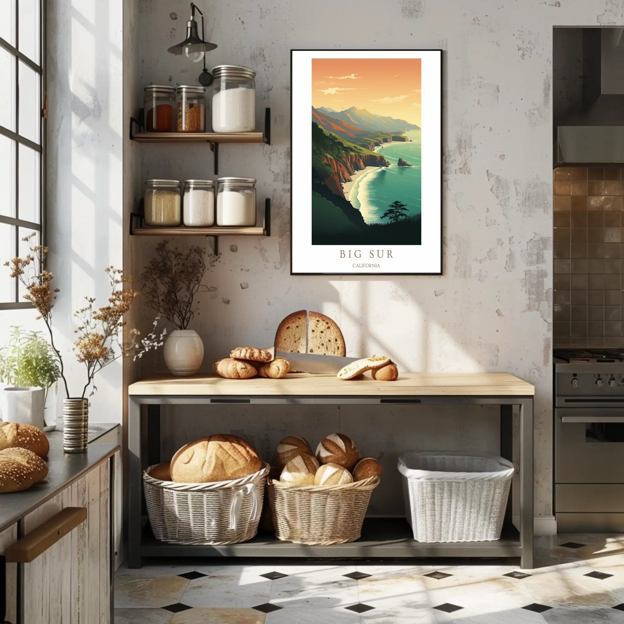 Big Sur Coastal Landscape Poster PosterGoat