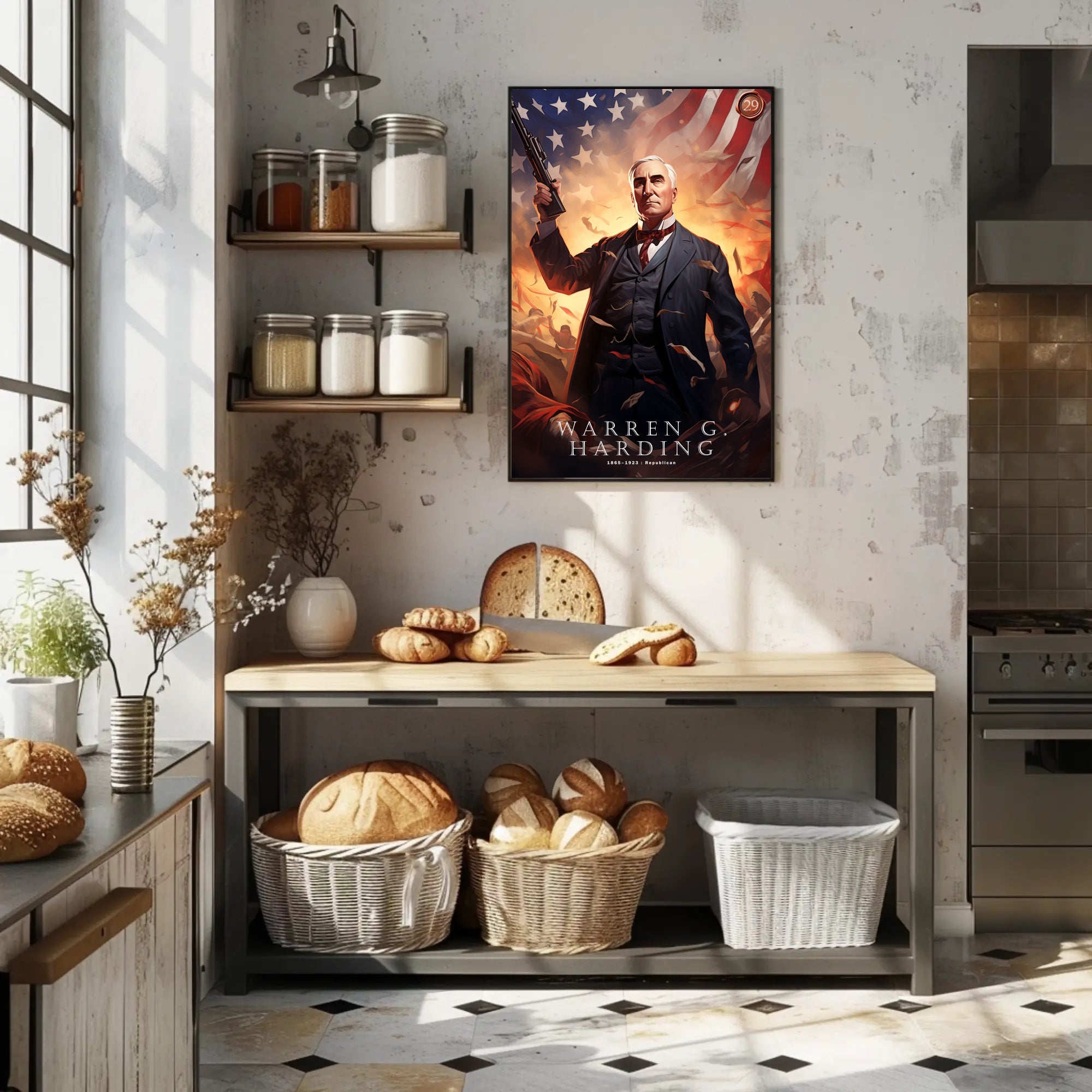 Warren G. Harding Commemorative Poster