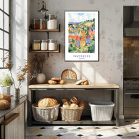 Inverness Scenic Illustration Poster PosterGoat