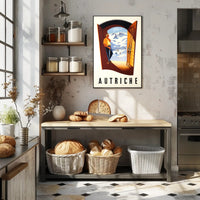 Skiing in Austria Poster PosterGoat