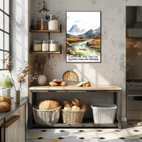 Gates of the Arctic Watercolor Wall Art Poster