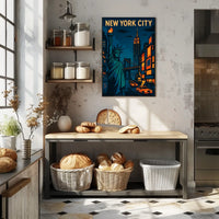 New York City Skyline Poster