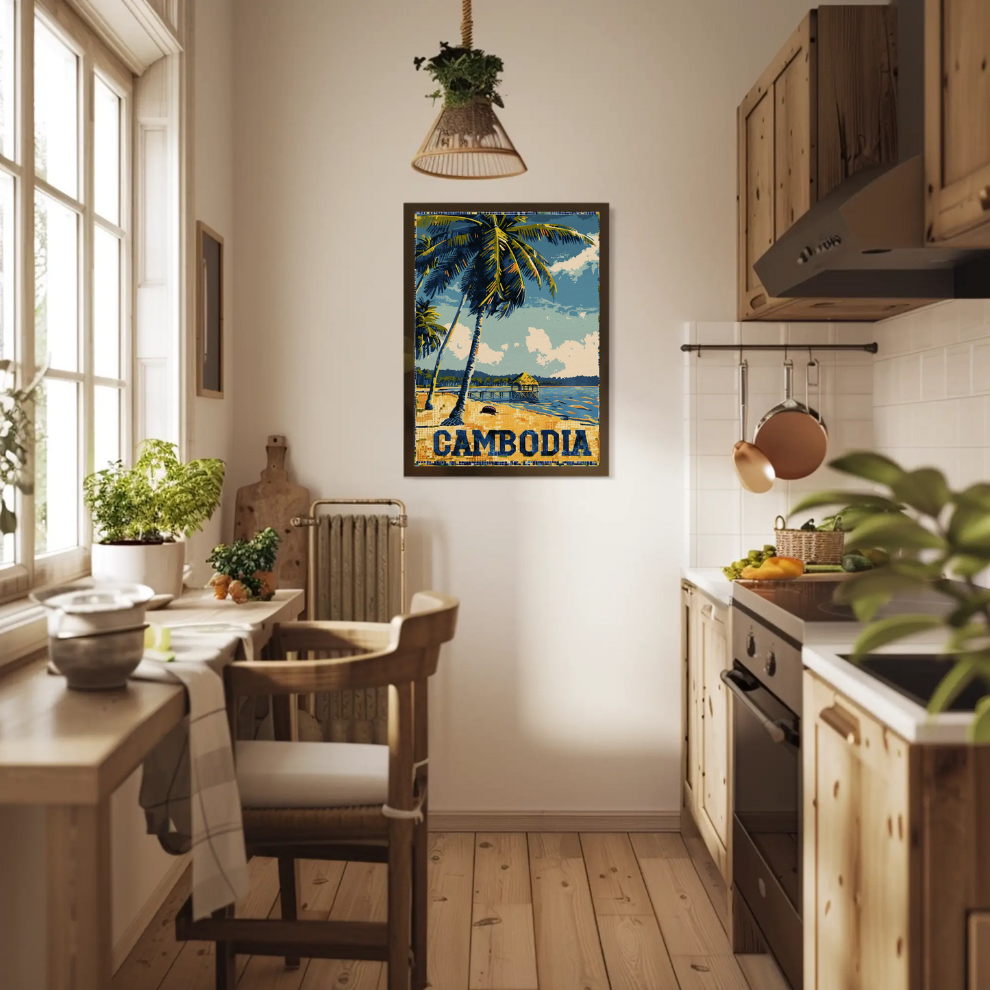 Cambodia Vintage Poster