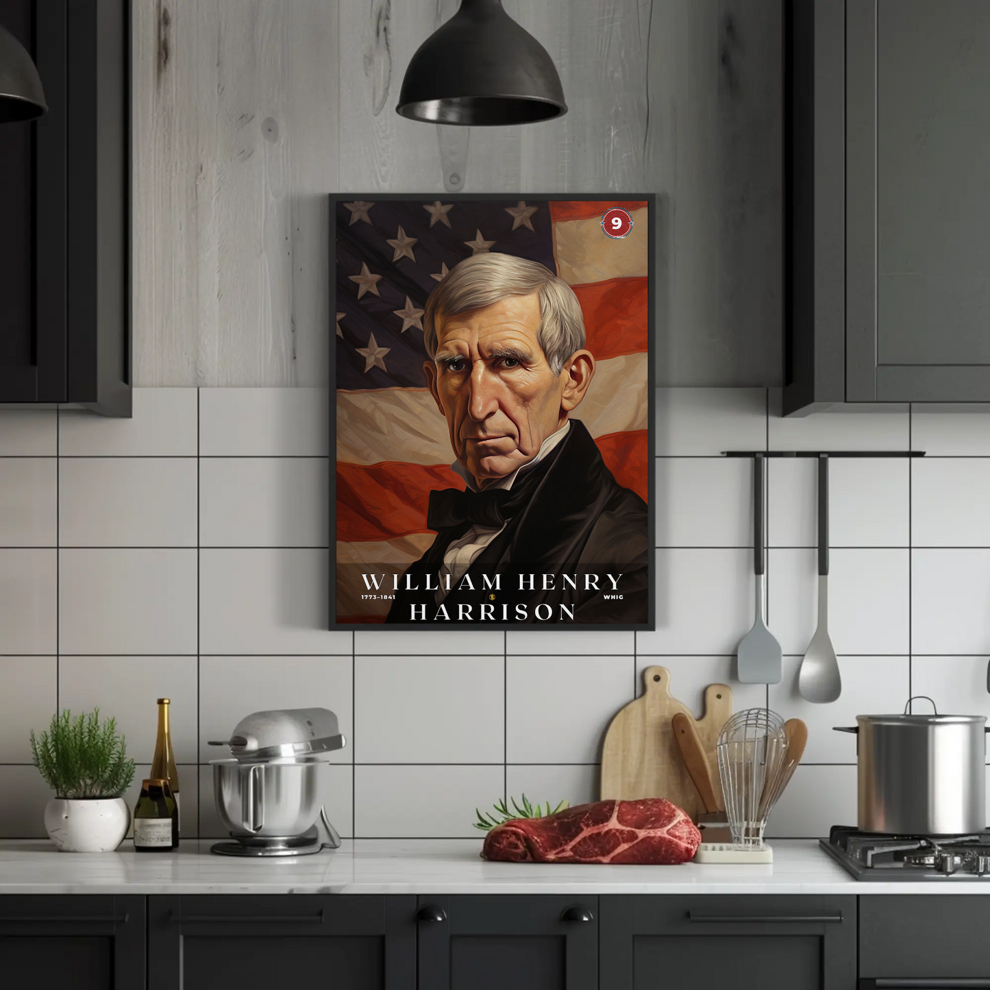 William Harrison 9th President Of The United States Portrait