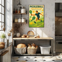 Pickleball Fast-Paced Fun Poster