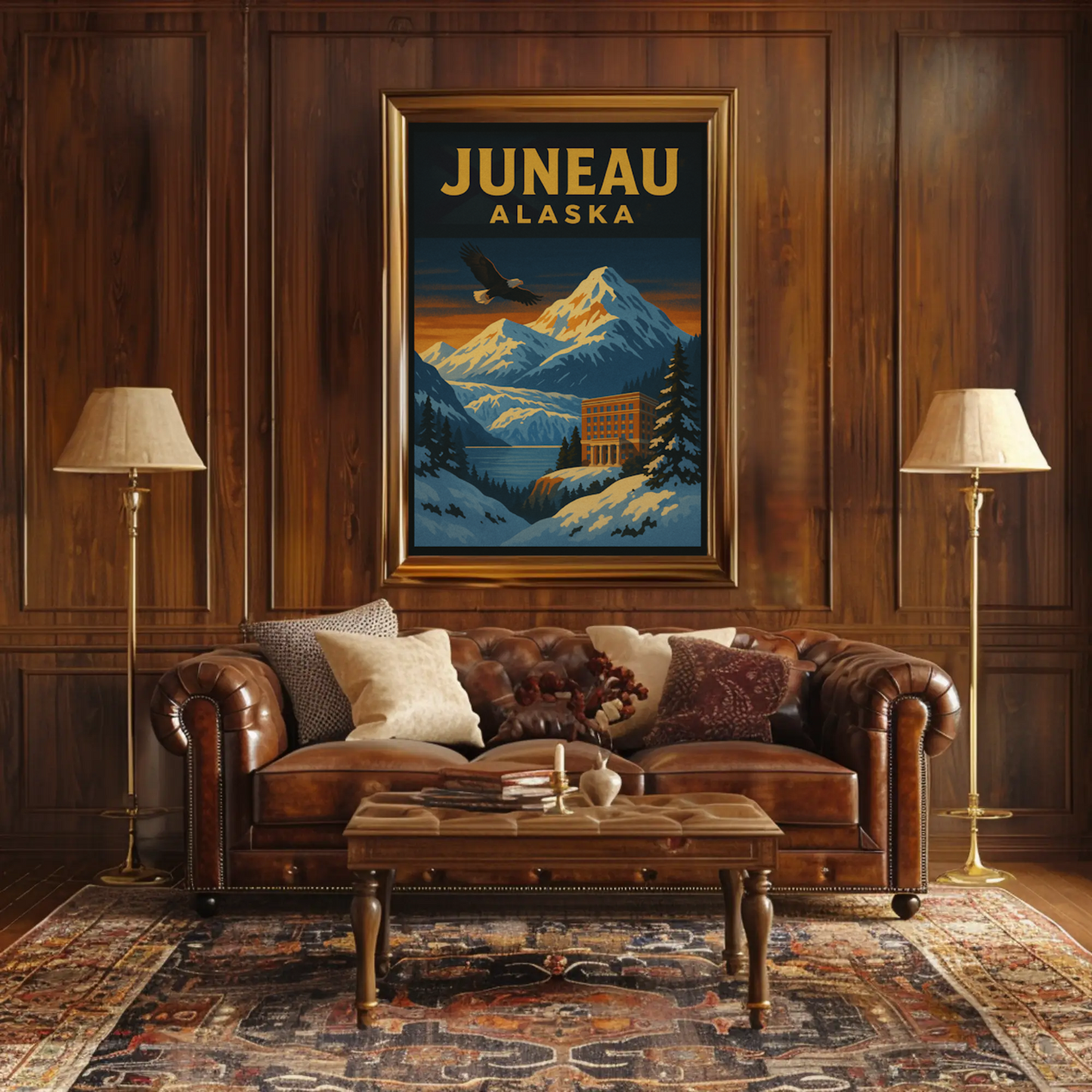 Juneau's Majestic Wilderness Adventure Travel Poster