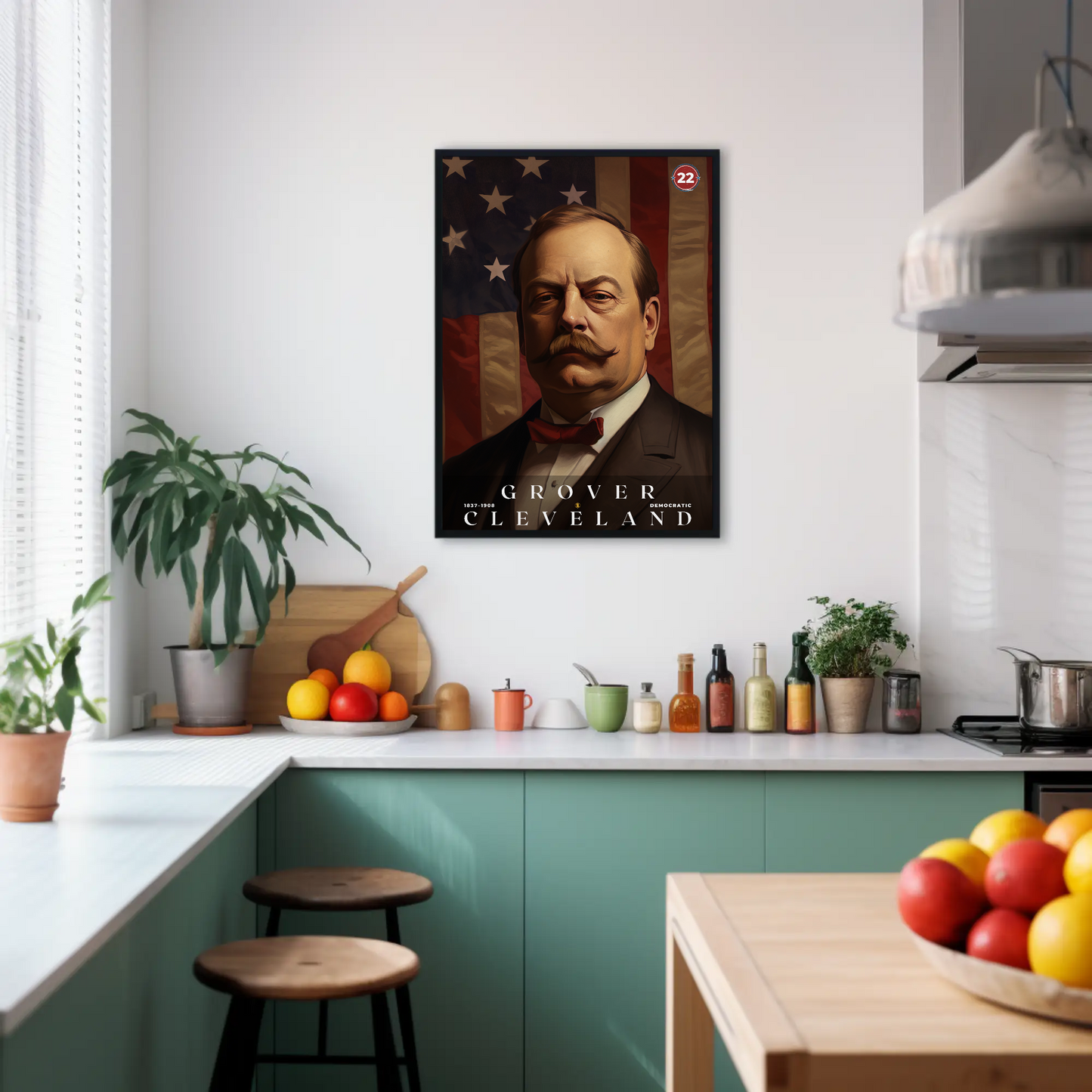Grover Cleveland 22nd President Of The United States Portrait