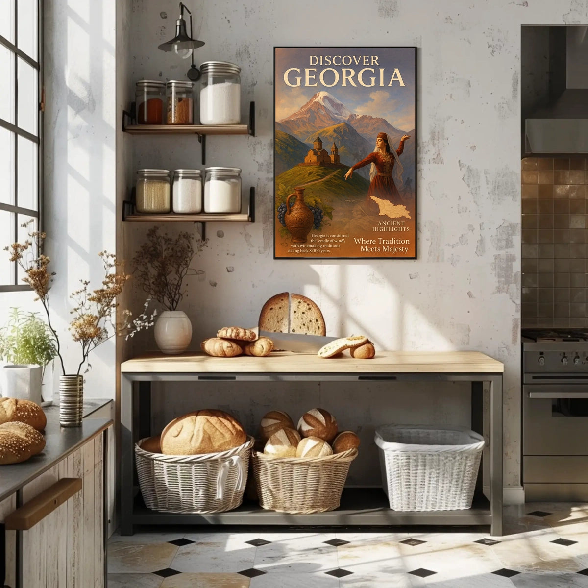 Discover Georgia Where Tradition Meets Poster