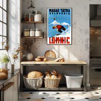 Skiing in the High Tatras Poster PosterGoat