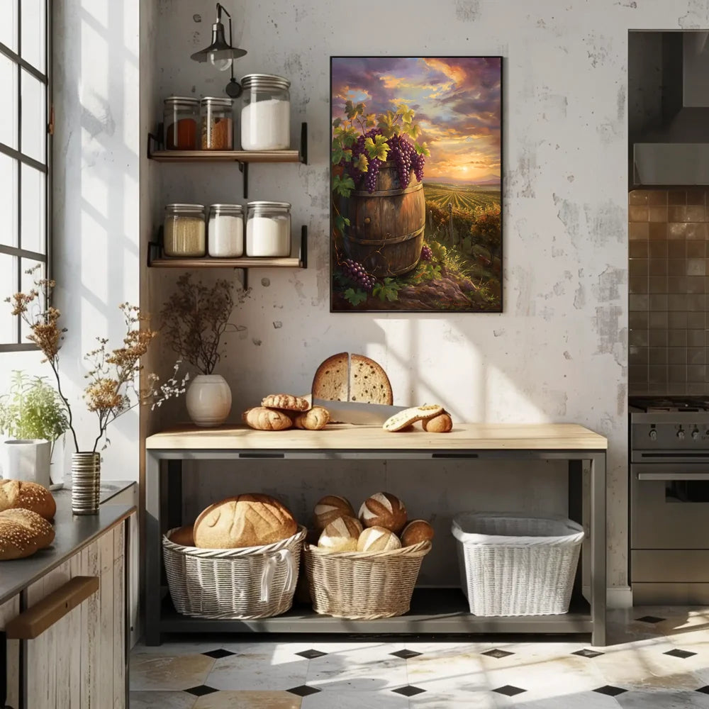 Vintage Skyline Art Deco Style Poster