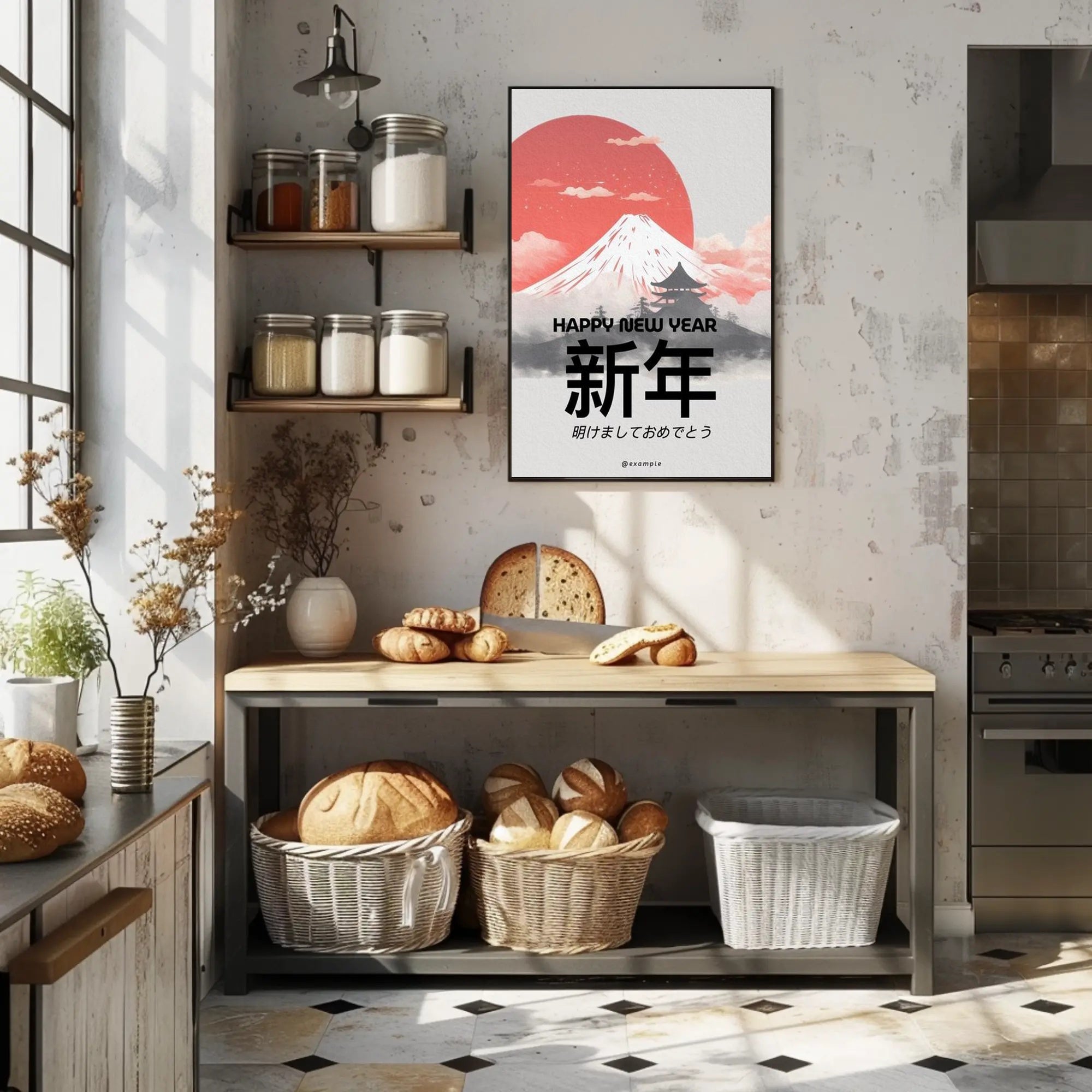 Japanese New Year Celebration Poster PosterGoat