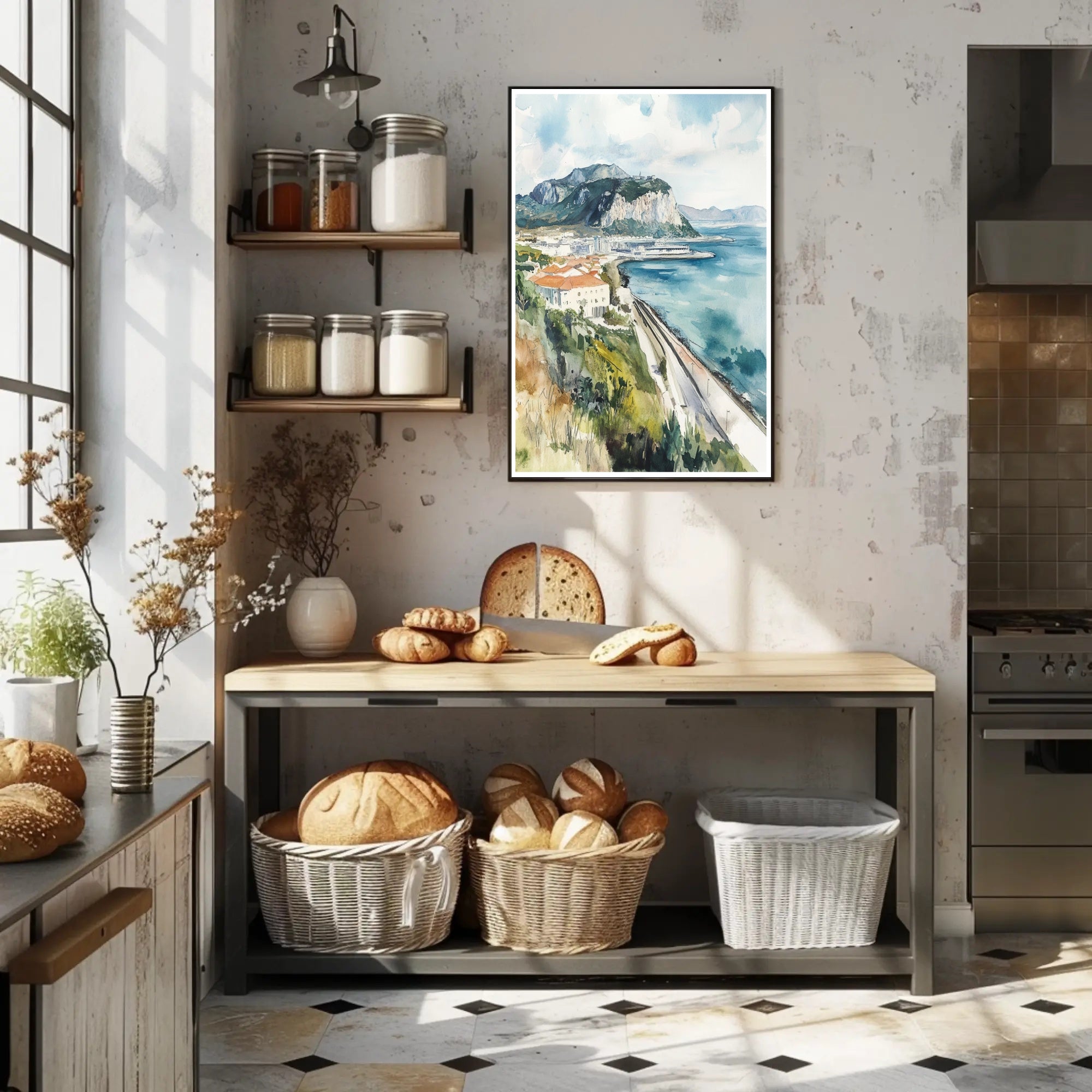 Coastal Landscape Painting Poster PosterGoat