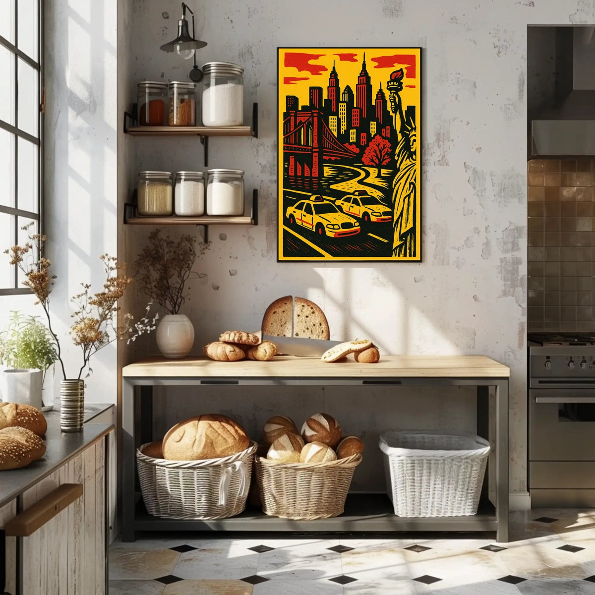 New York Vibes Poster For City Lovers Bold Wall Art