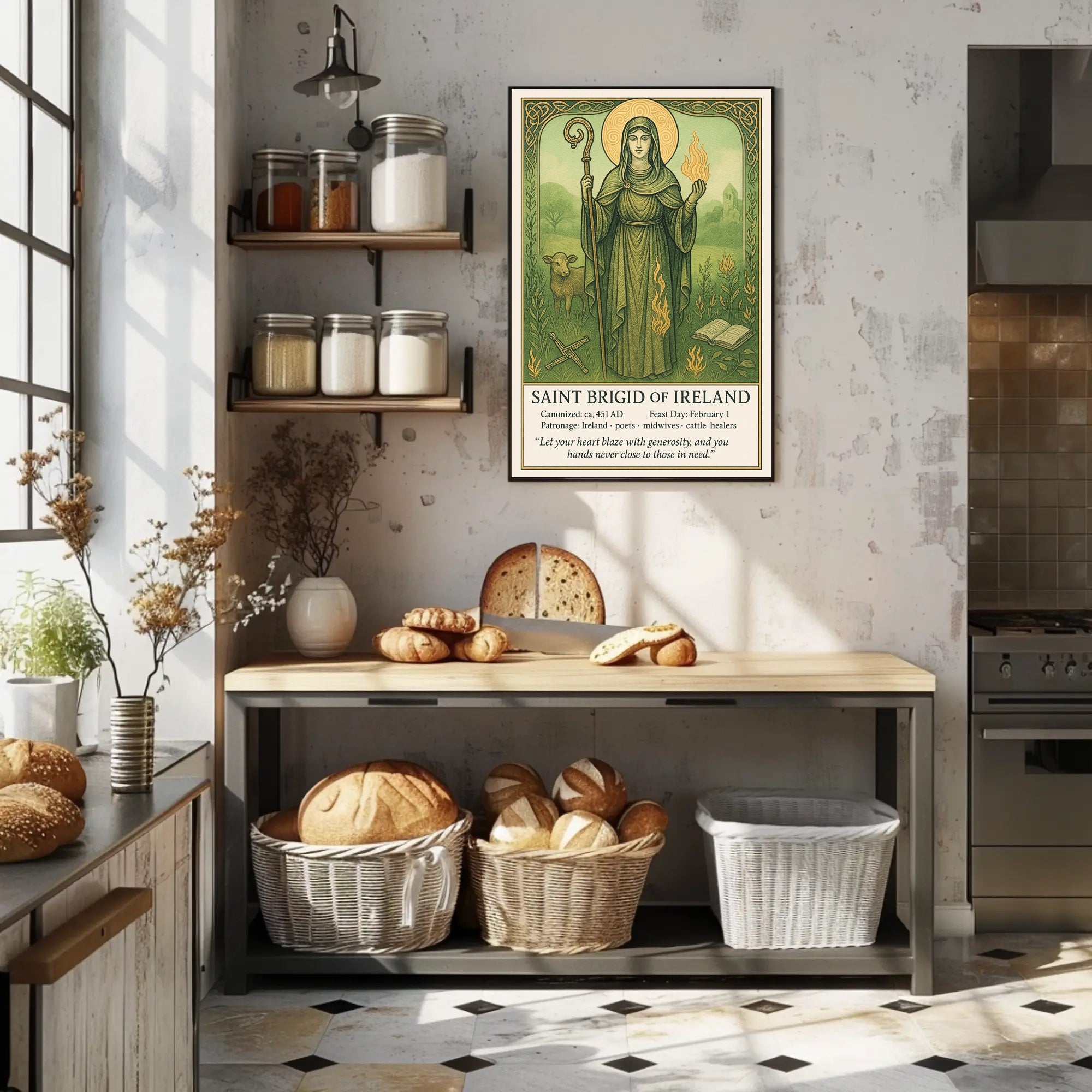 Saint Brigid of Ireland Poster PosterGoat