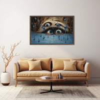 Surreal Face with Eyes Fantasy or Mythology Poster