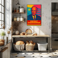 Dwight Eisenhower Travel Retro Pop Art Decor Poster