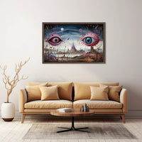 Surreal Dreamscape Eyes: Artistic Poster