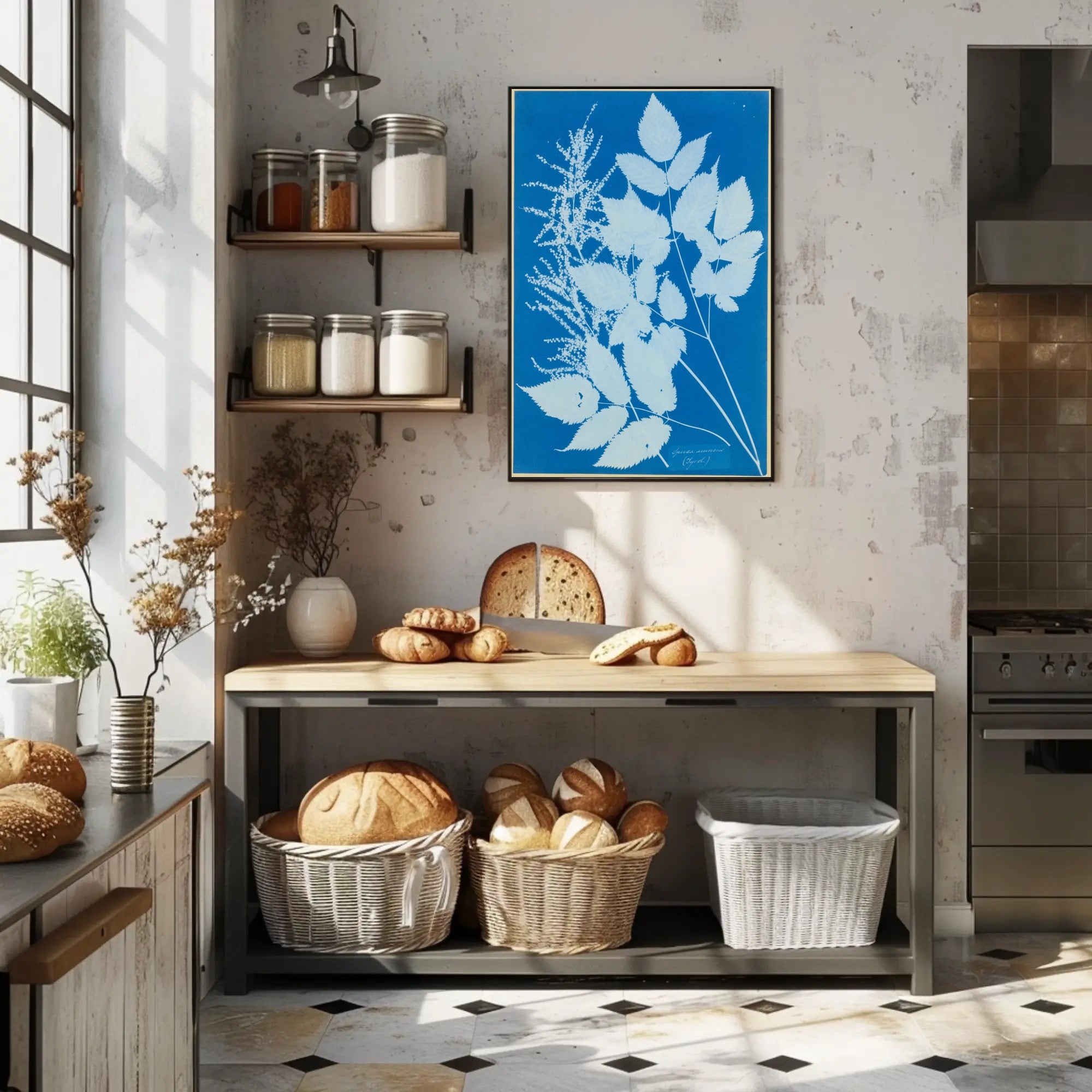 Botanical Cyanotype Poster