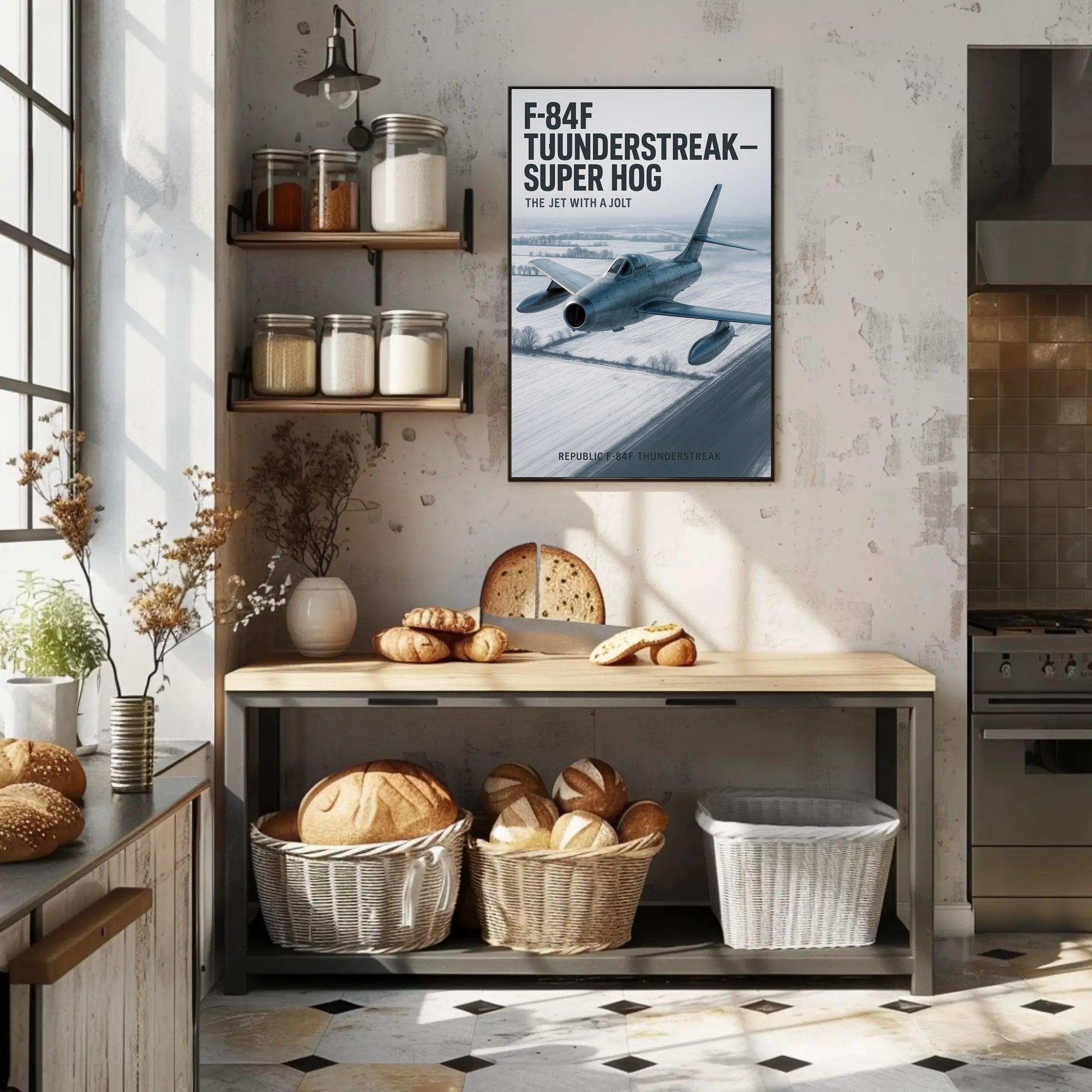 F-84F Thunderstreak The Jet with a Jolt Poster PosterGoat