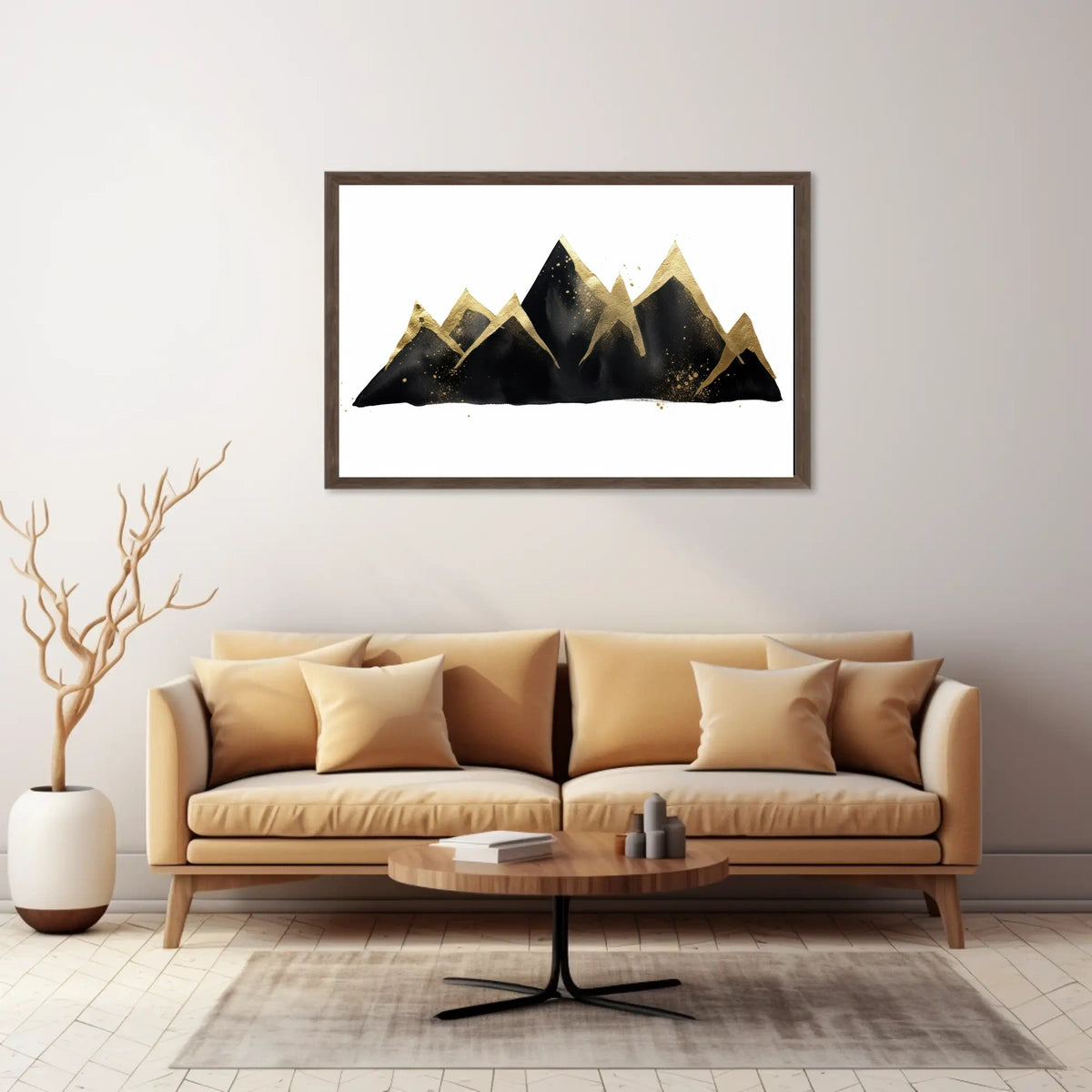 Golden Peaks Poster