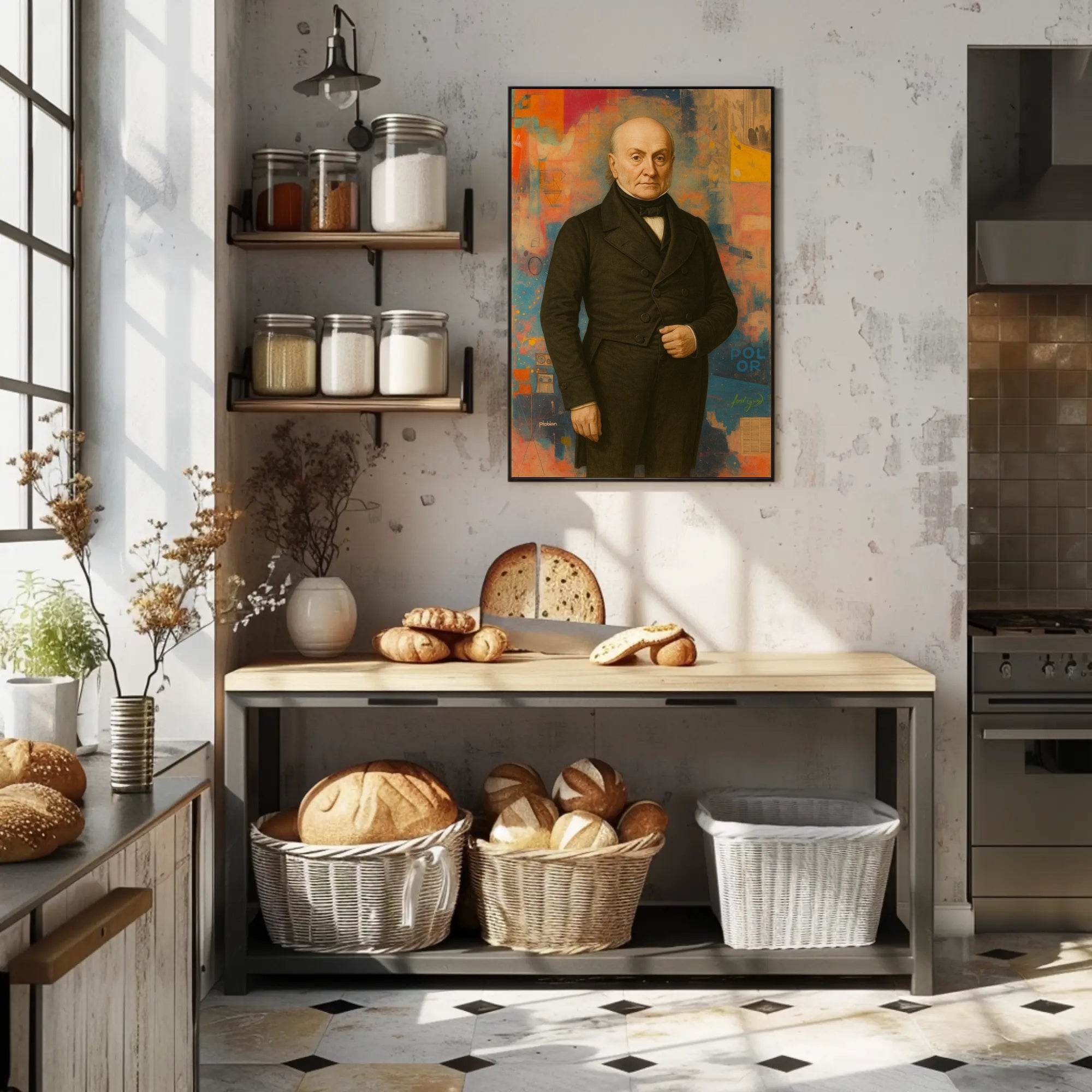 Dignified Portrait Abstract Artistic Pop Culture Poster