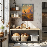 New Mexico Desert Landscape Poster