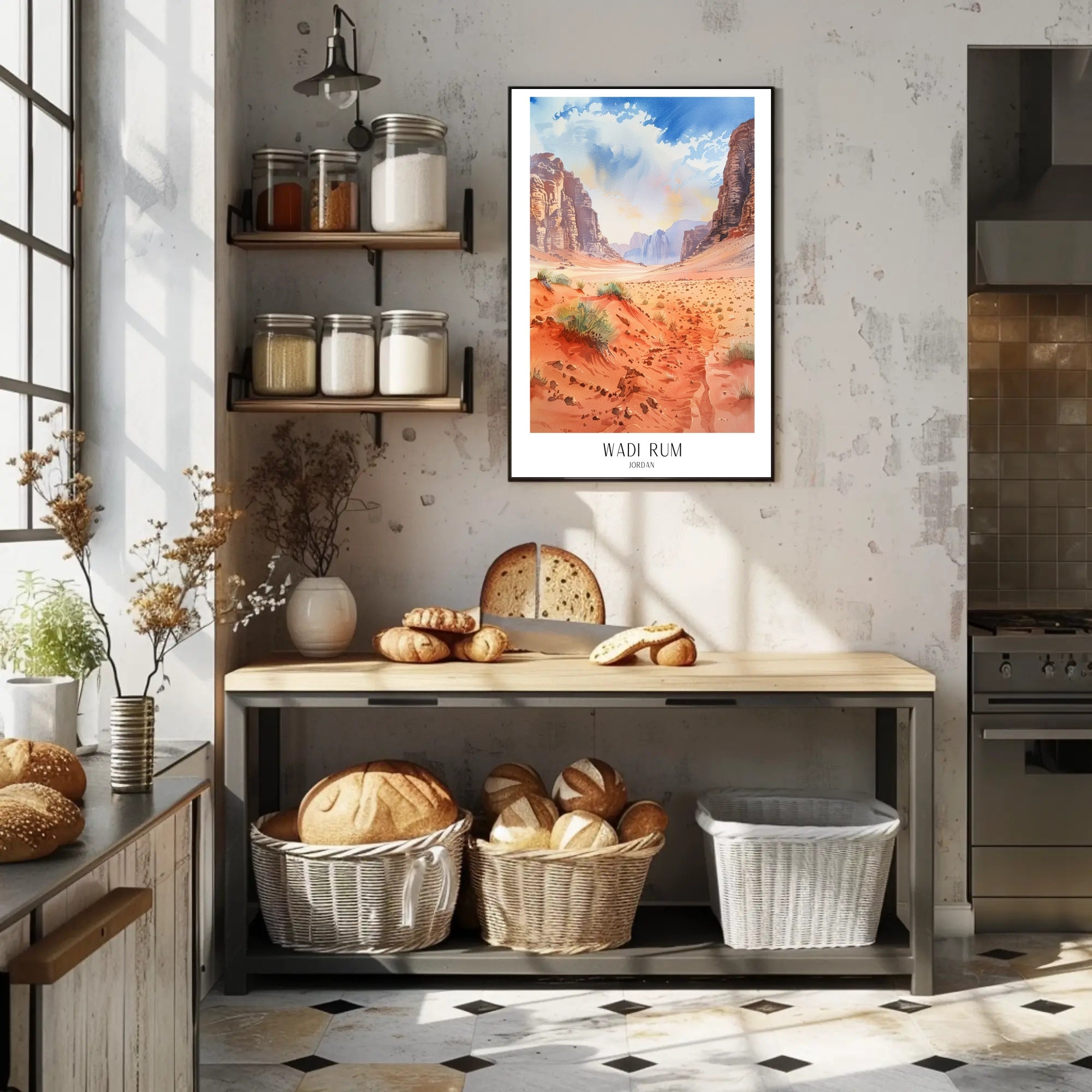 Wadi Rum Desert Adventure Art Travel Poster PosterGoat