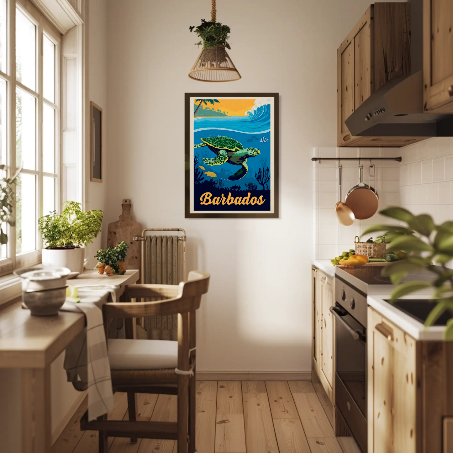 Barbados Vintage Travel Poster