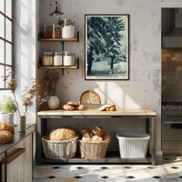 Serene Snowy Landscape Vintage Travel Poster PosterGoat