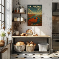 Oklahoma Where Lakes Meet The Sky Poster