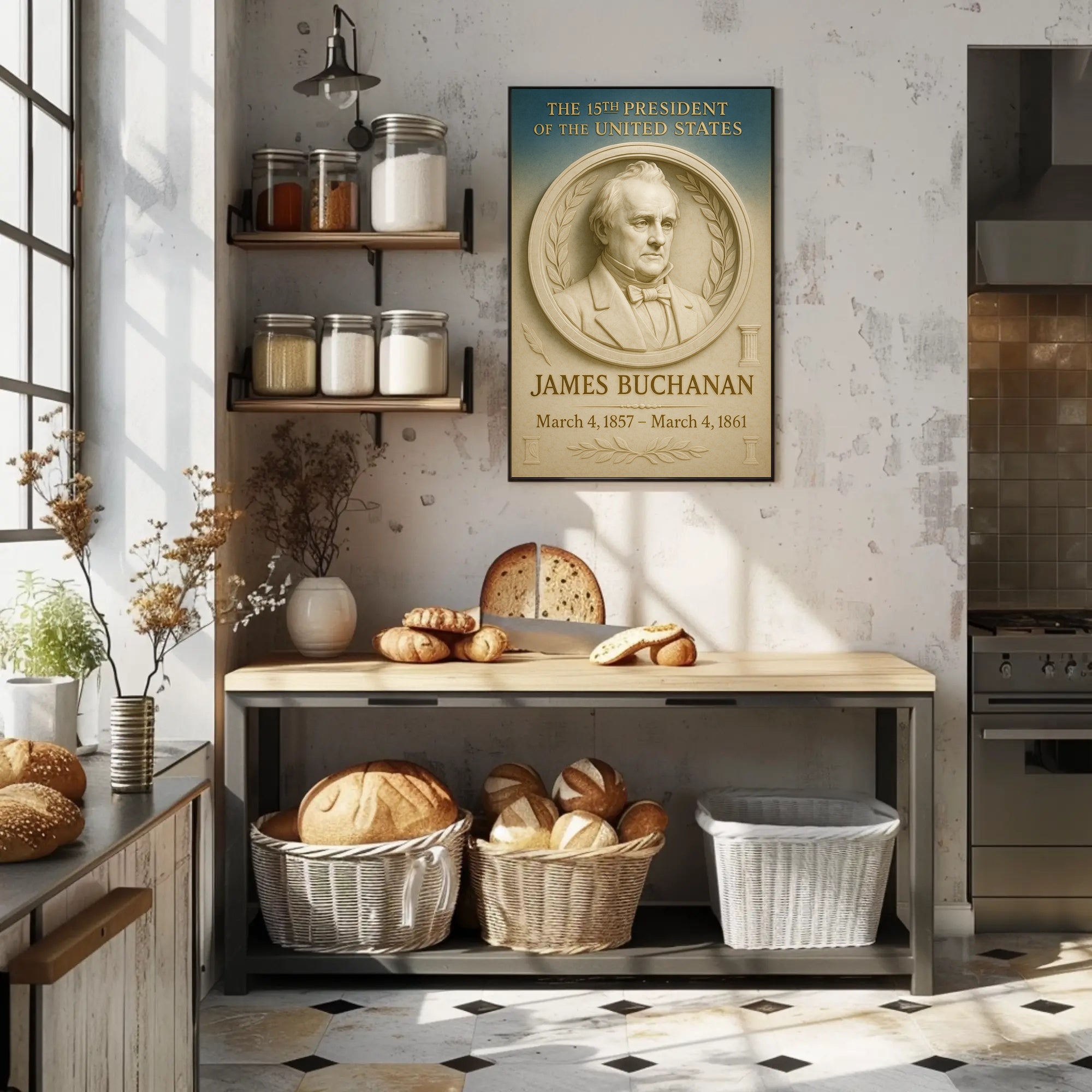 James Buchanan Presidential Poster