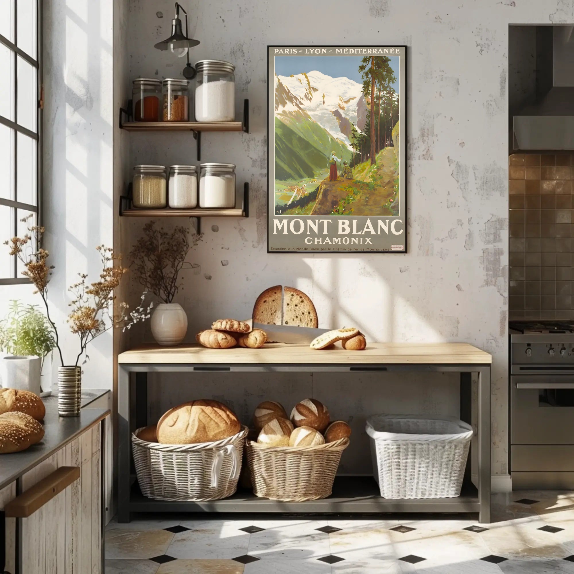 Mont Blanc Adventure Travel Poster PosterGoat