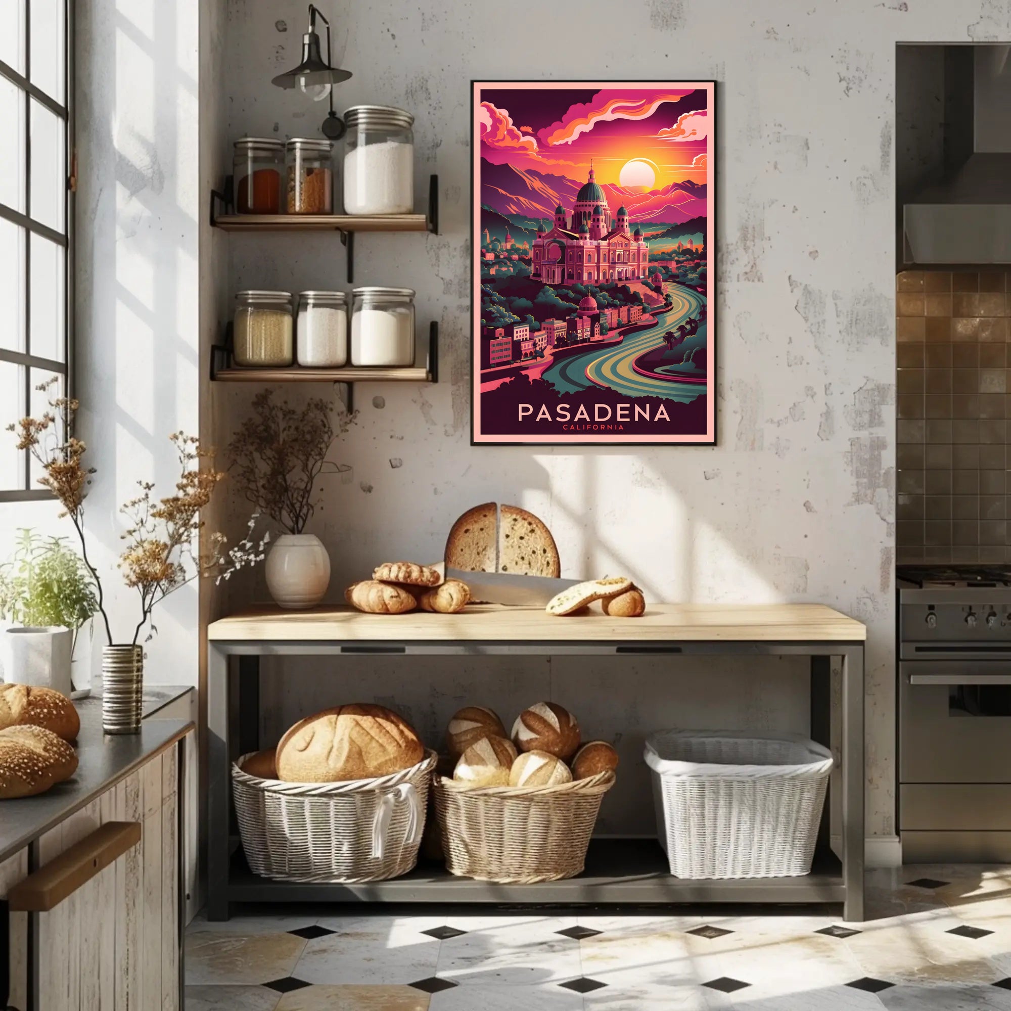 Pasadena Sunset Poster