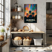 Aurora Colorado Scenic Travel Photography Realism Poster