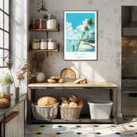 Key West Tropical Scene Travel Poster