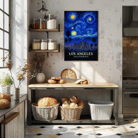 Starry Night Over Los Angeles Poster PosterGoat