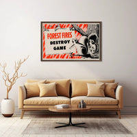 Forest Fire Warning Poster PosterGoat