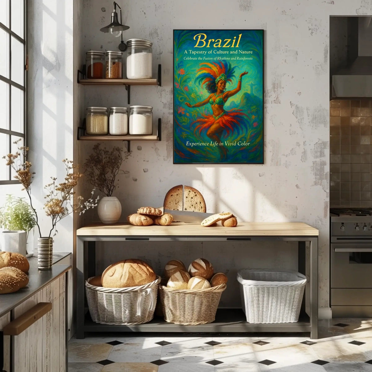 Brazil A Tapestry of Culture and Nature Poster