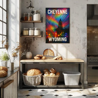 Cheyenne Wyoming Scenic Minimalist Decor Lovers Poster