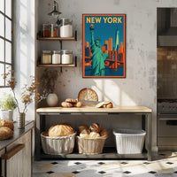 Flat New York Poster Museum Quality Wall Art City Lovers