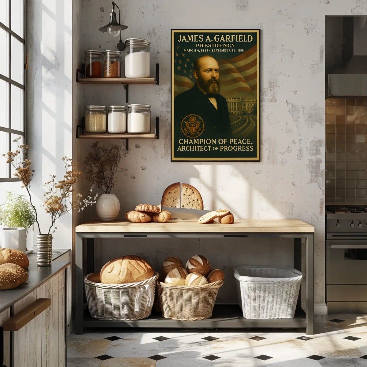 James A. Garfield Portrait Historical or Presidential Poster