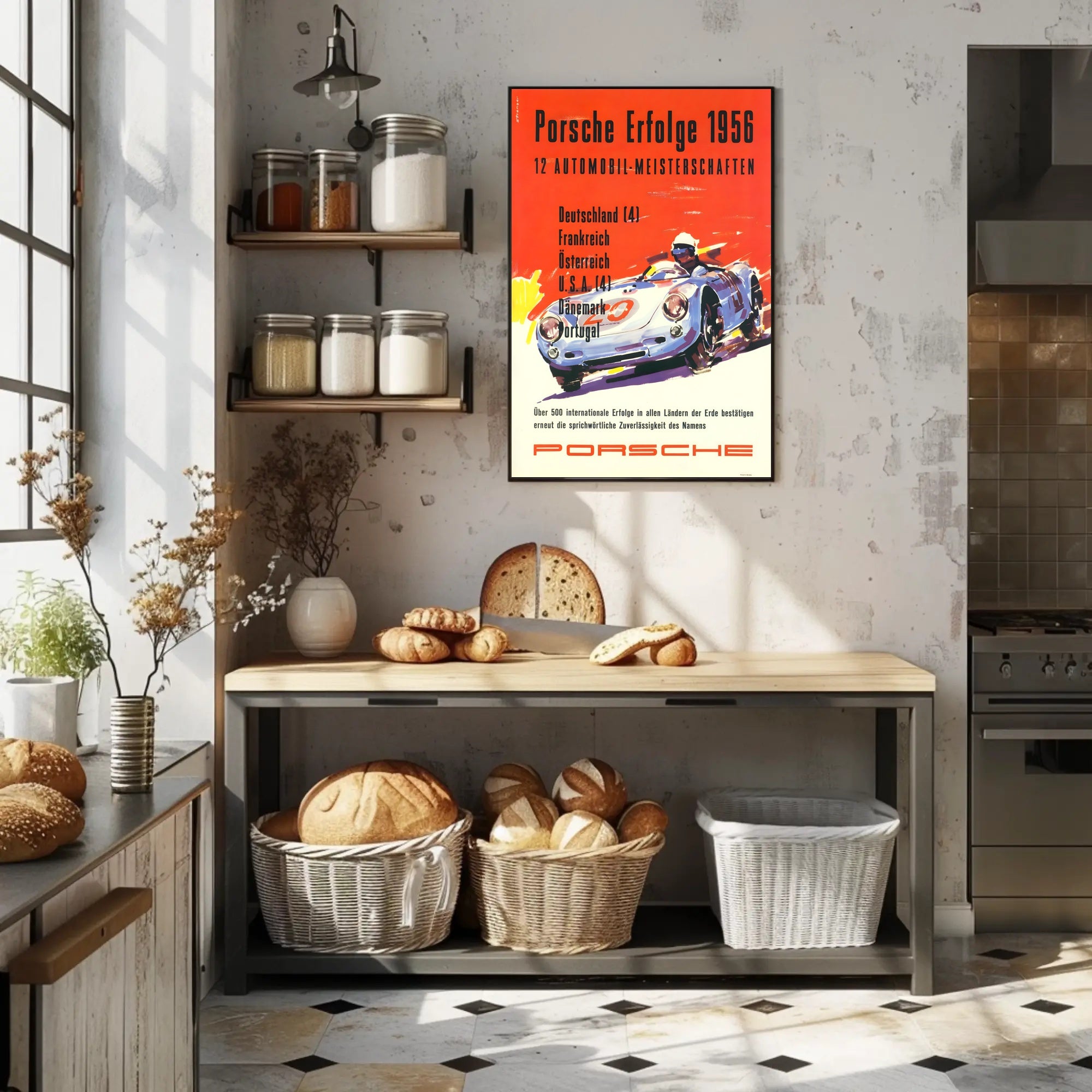 Porsche Racing Achievements 1956 Poster