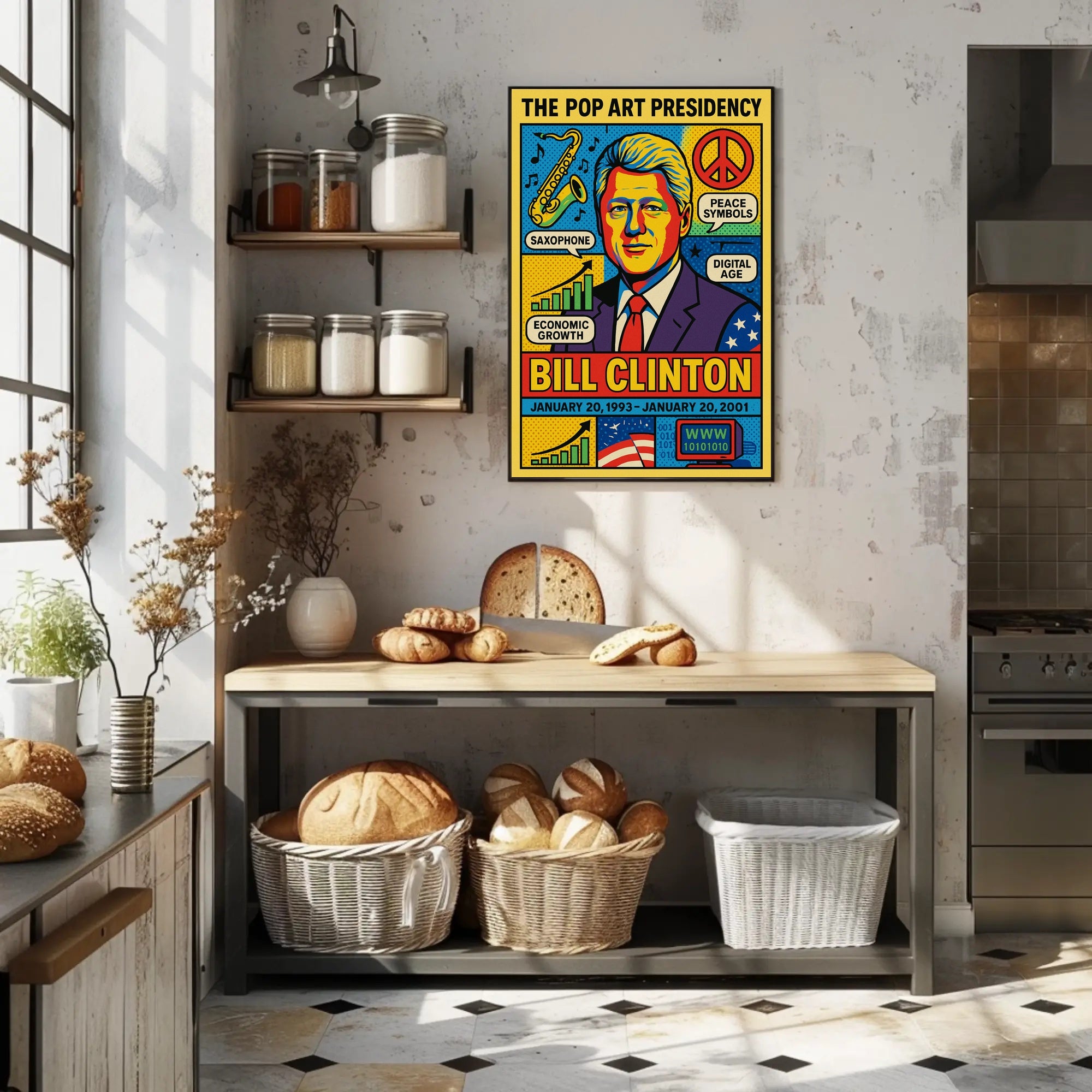 Bill Clinton The Pop Art Presidency Poster