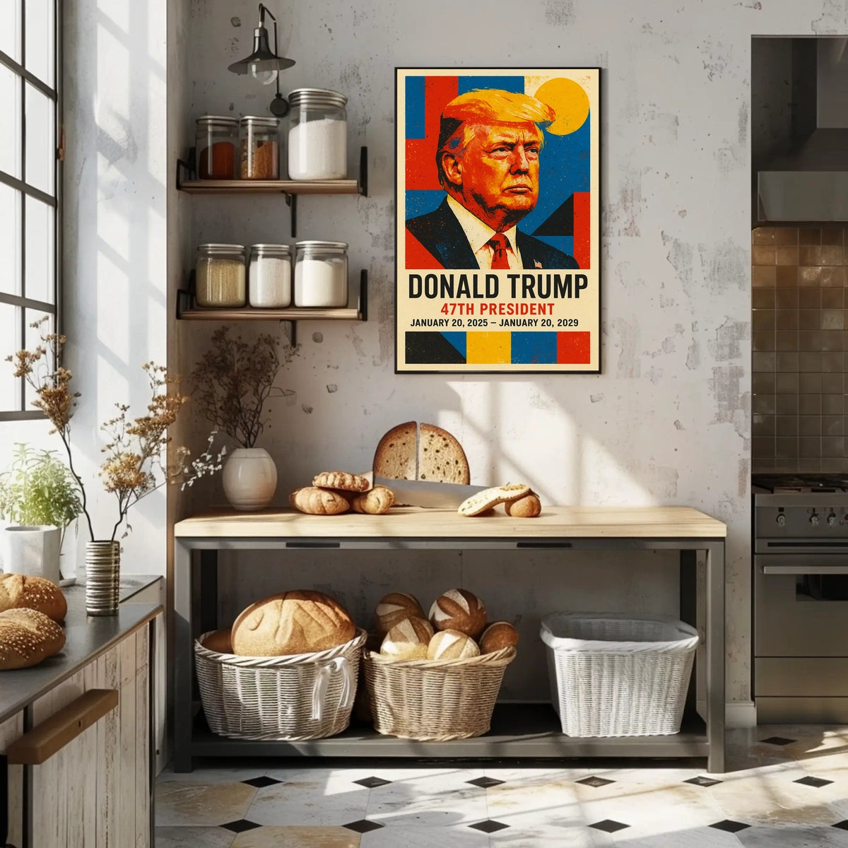 Trump Visionary Leader Pop Art Patriotic Poster