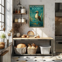 Blue Footed Booby Natures Masterpiece Poster