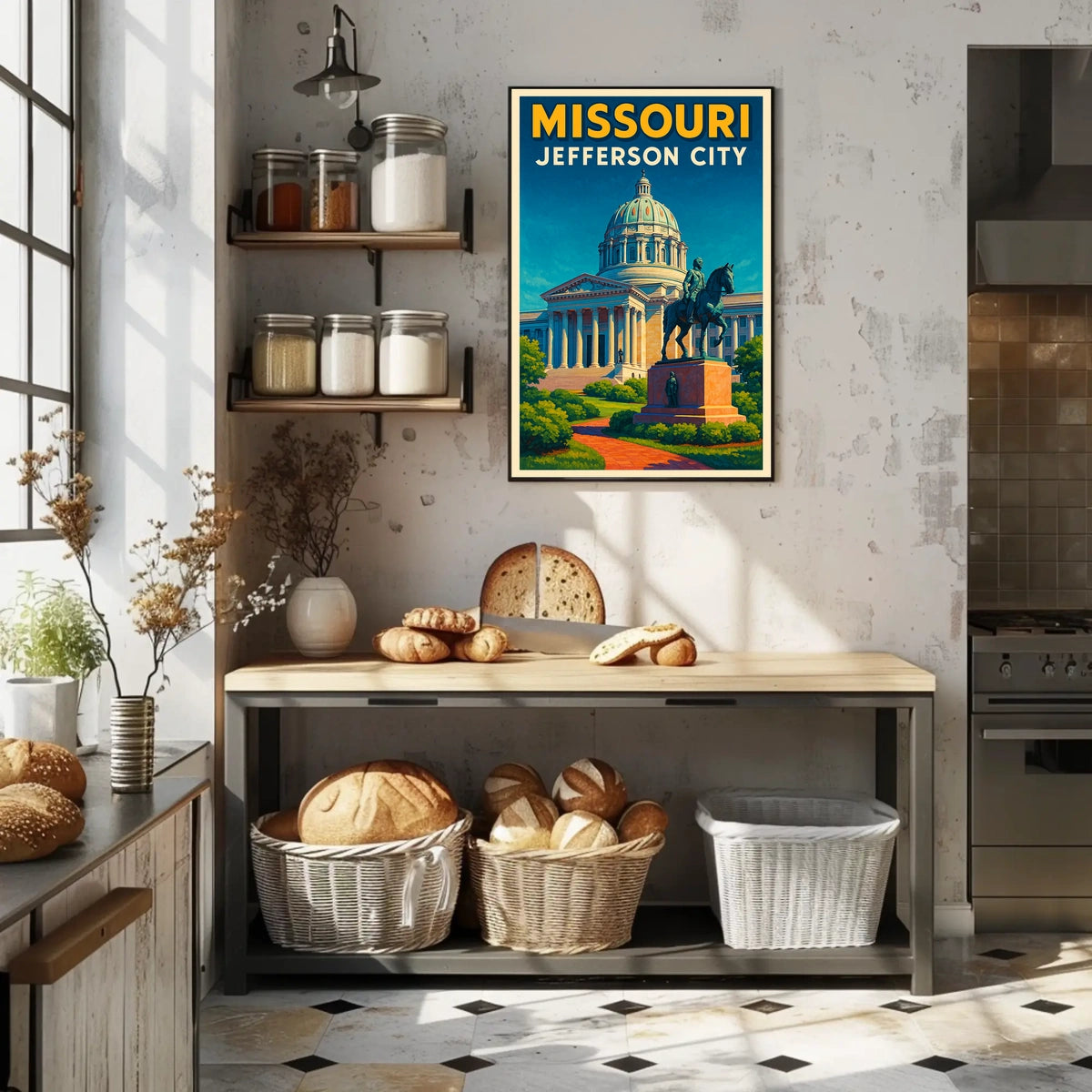 Missouri State Capitol In Jefferson City Poster