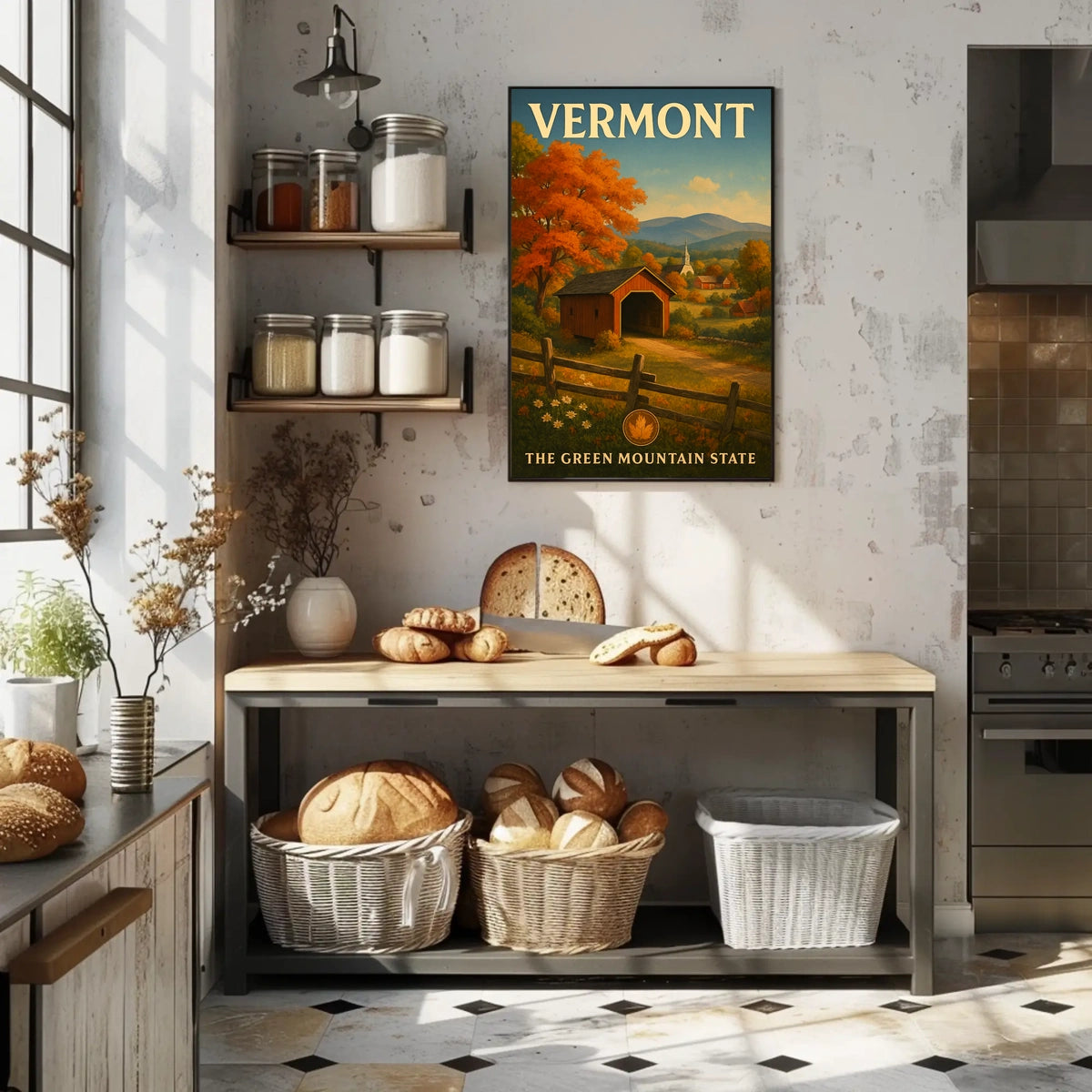 Vermont The Green Mountain State Poster