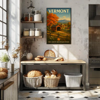 Vermont The Green Mountain State Poster