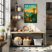 Brazilian Carnival Vintage Vibes Cultural or Heritage Poster PosterGoat
